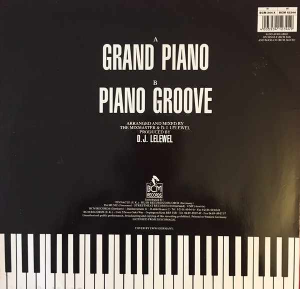 Mixmaster - Grand Piano - Used Vinyl Record 12" image 2