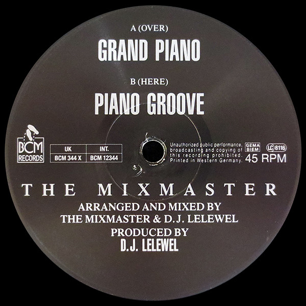 Mixmaster - Grand Piano - Used Vinyl Record 12" image 4