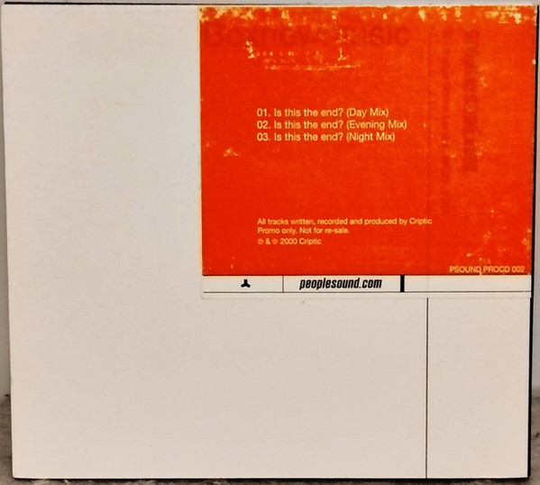 Criptic - Is This The End? - Used CD image 2