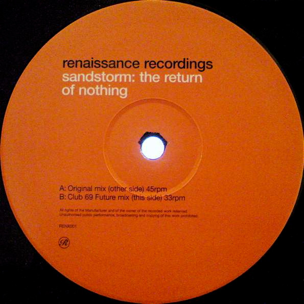 Sandstorm - Return Of Nothing - Used Vinyl Record 12" image 3