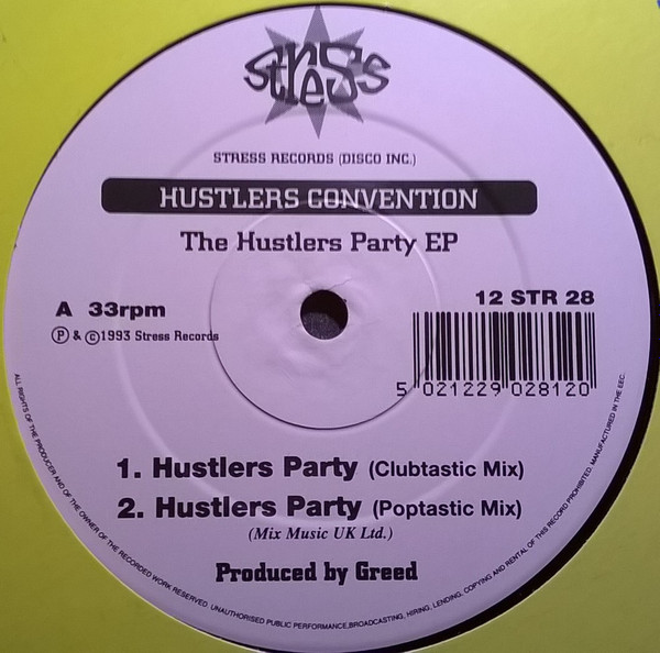 Hustlers Convention - Hustlers Party EP - Used Vinyl Record 12" image 2