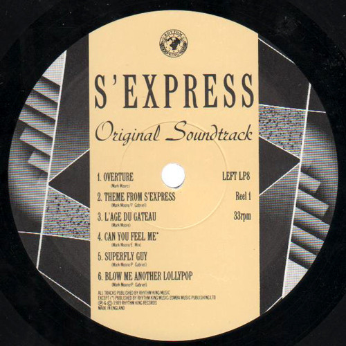 S'Express - Original Soundtrack - Used Vinyl Record image 5