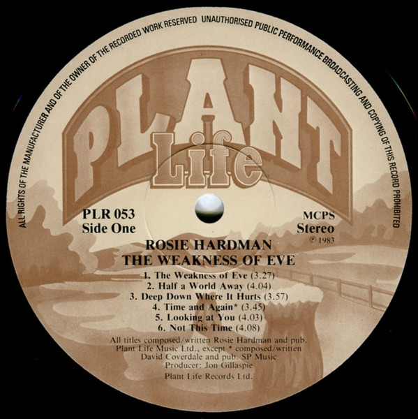 Rosemary Hardman - Weakness Of Eve - Used Vinyl Record image 3