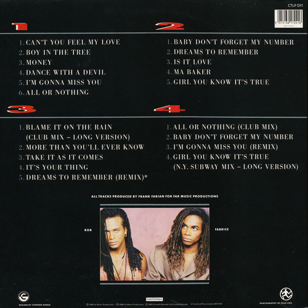 Milli Vanilli - 2 x 2 - Used Vinyl Record image 2