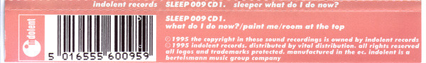 Sleeper - What Do I Do Now? - Used CD image 2