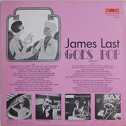 Orchester James Last - James Last Goes Pop - Used Vinyl Record image 2