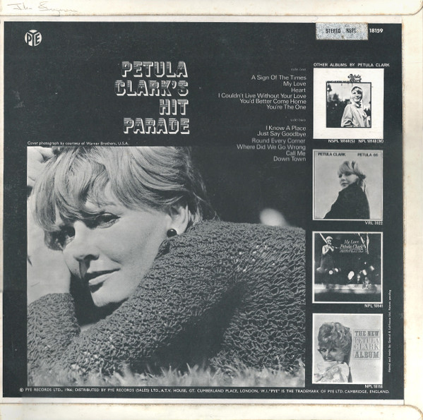 Petula Clark - 's Hit Parade - Used Vinyl Record image 2