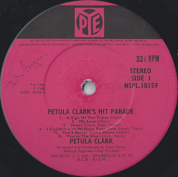 Petula Clark - 's Hit Parade - Used Vinyl Record image 3
