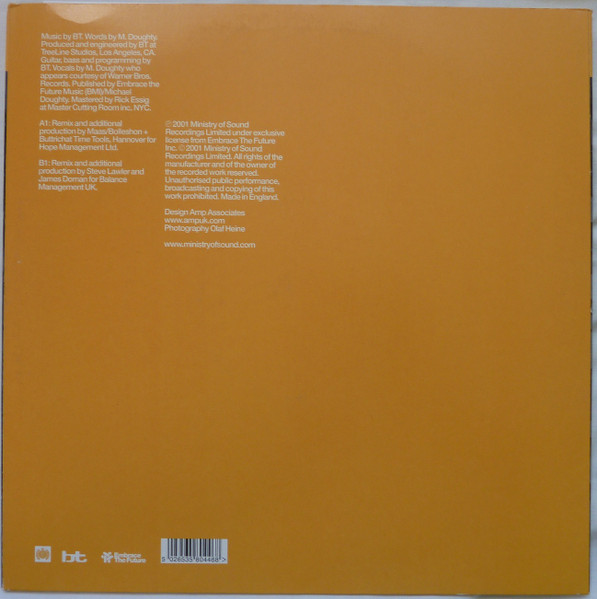 BT - Never Gonna Come Back Down - Used Vinyl Record 12" image 2