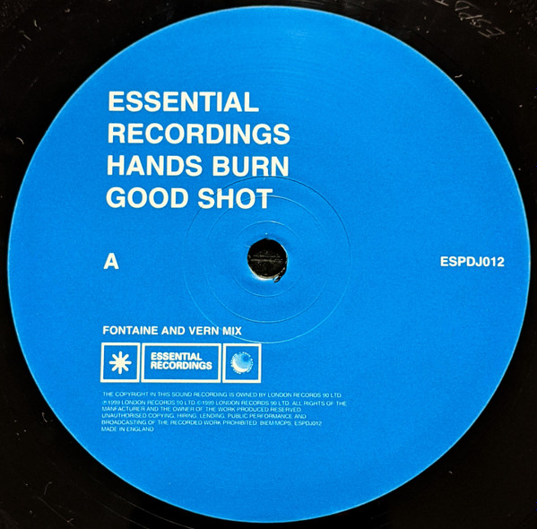 Hand's Burn - Good Shot - Used Vinyl Record 12" image 3