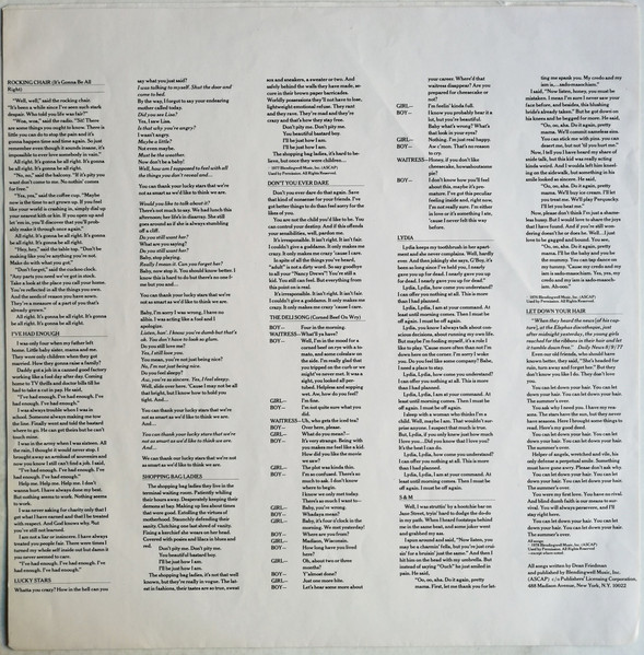 Dean Friedman - "Well, Well," Said The Rocking Chair. - Used Vinyl Reco image 5