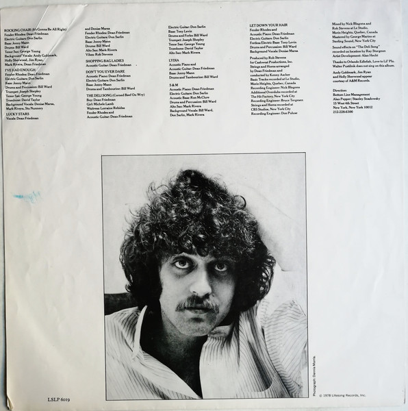 Dean Friedman - "Well, Well," Said The Rocking Chair. - Used Vinyl Reco image 6