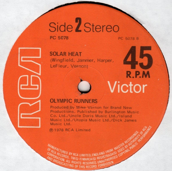 Olympic Runners - Whatever It Takes - Used Vinyl Record 12" image 2