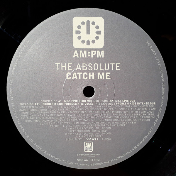 Absolute - Catch Me (M&S Productions / The Problem Kids Mixes) - Used image 3