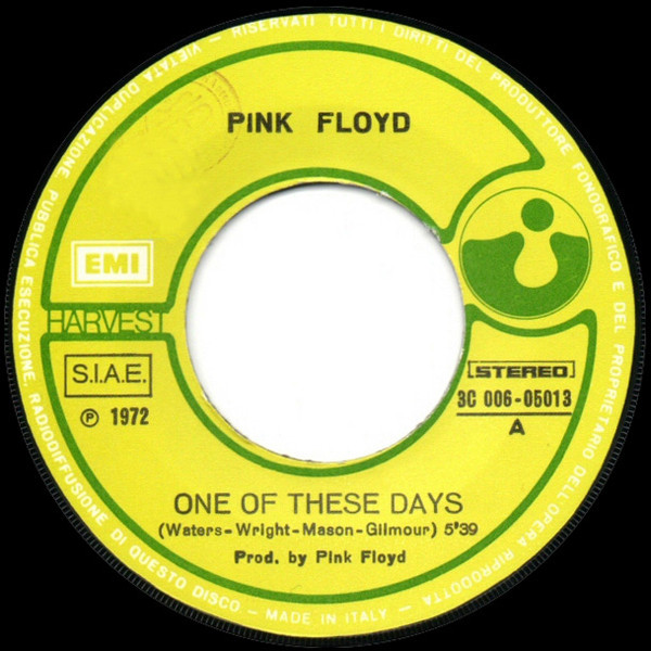 Pink Floyd - One Of These Days / Fearless - Used Vinyl Record 7" image 3