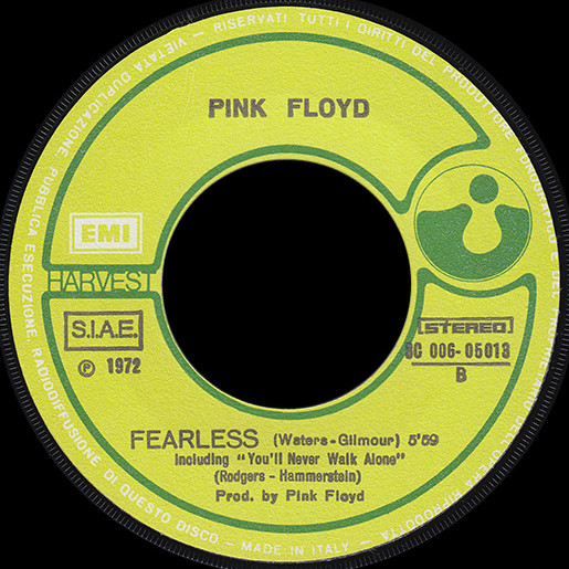Pink Floyd - One Of These Days / Fearless - Used Vinyl Record 7" image 4