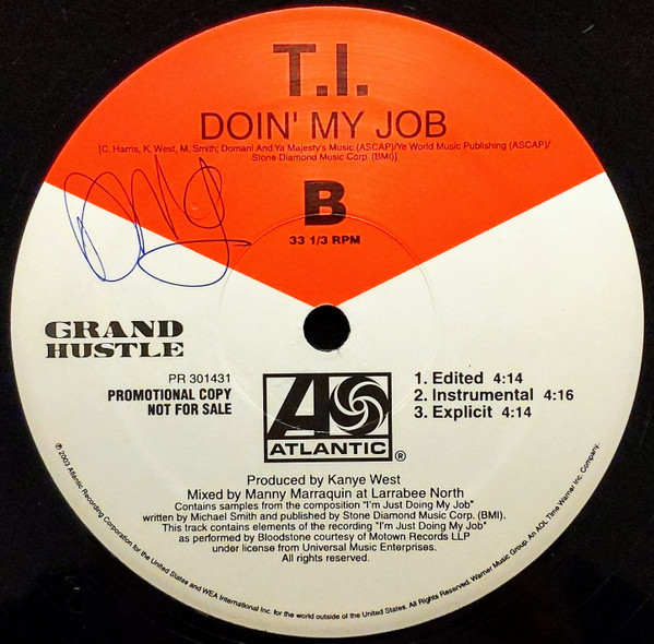 T.I. - Rubber Band Man (Remix) - Used Vinyl Record 12" image 4
