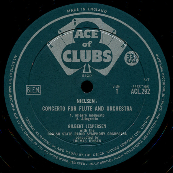 Carl Nielsen - Flute Concerto ∙ Clarinet Concerto - Used Vinyl Rec image 2