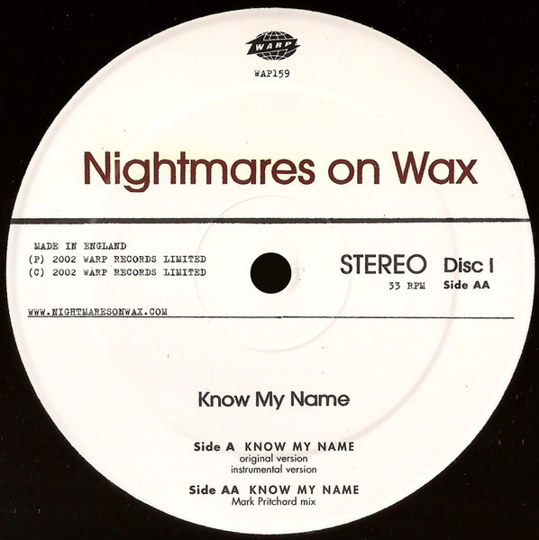 Nightmares On Wax - Know My Name - Used Vinyl Record 12" image 3