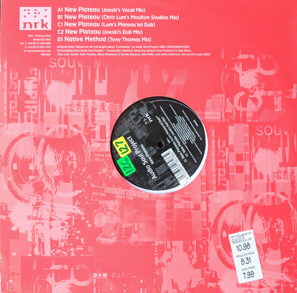 Audio Soul Project - New Plateau - Used Vinyl Record 12" image 2