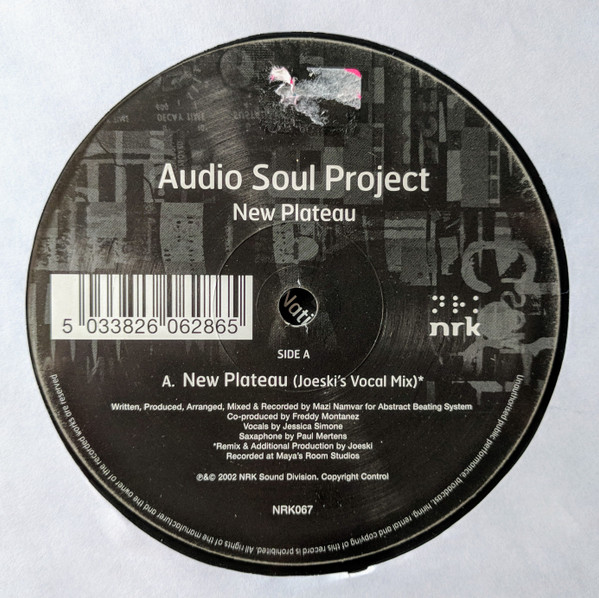 Audio Soul Project - New Plateau - Used Vinyl Record 12" image 3