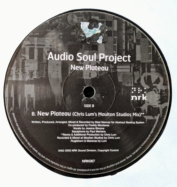 Audio Soul Project - New Plateau - Used Vinyl Record 12" image 4