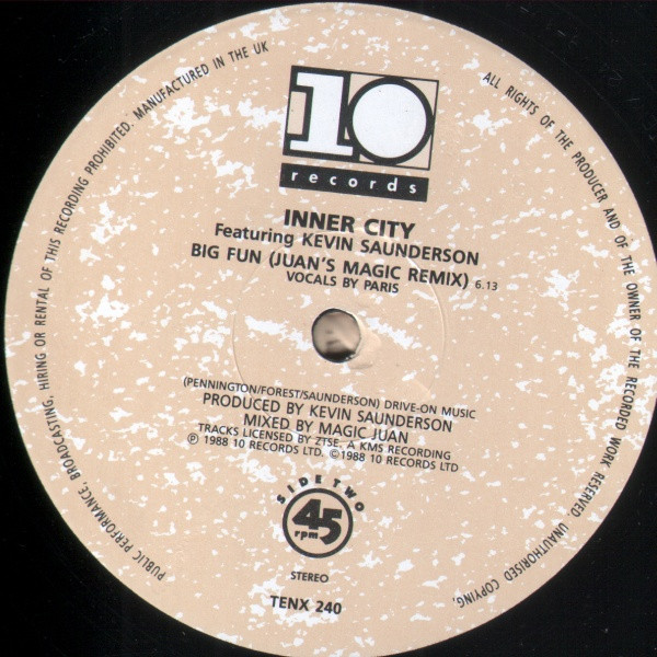 Inner City - Big Fun - Used Vinyl Record 12" image 4