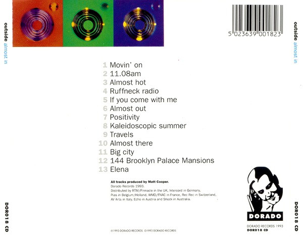 Outside - Almost In - Used CD image 2