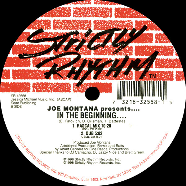 Joe Montana - In The Beginning - Used Vinyl Record 12" image 2