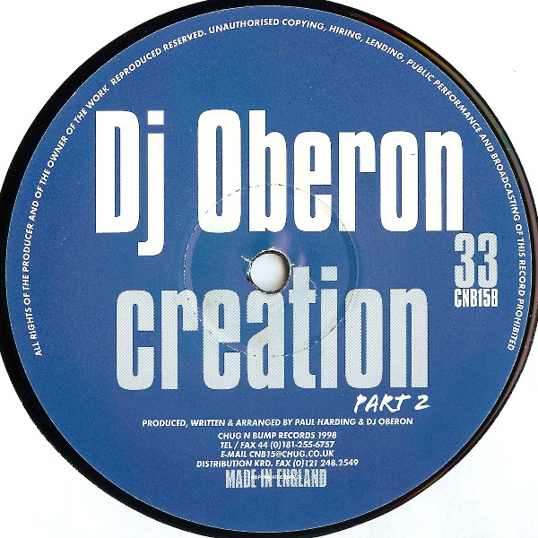 DJ Oberon - Creation - Used Vinyl Record 12" image 2