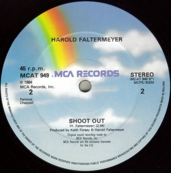 Harold Faltermeyer - Axel F - Used Vinyl Record 12" image 3