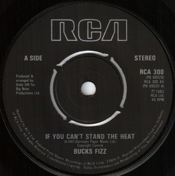 Bucks Fizz - If You Can't Stand The Heat - Used Vinyl Record 7" image 3