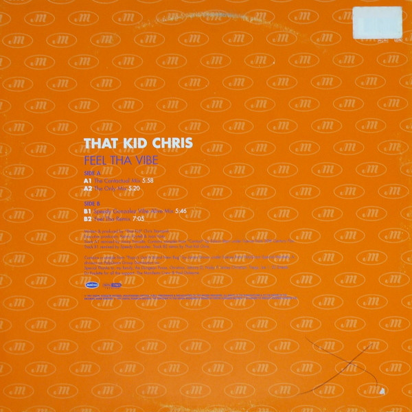 That Kid Chris - Feel Tha Vibe - Used Vinyl Record 12" image 2