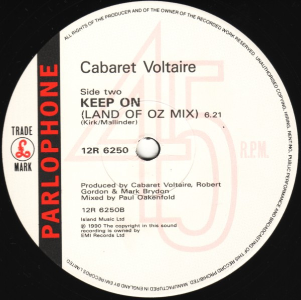 Cabaret Voltaire - Keep On - Used Vinyl Record 12" image 4