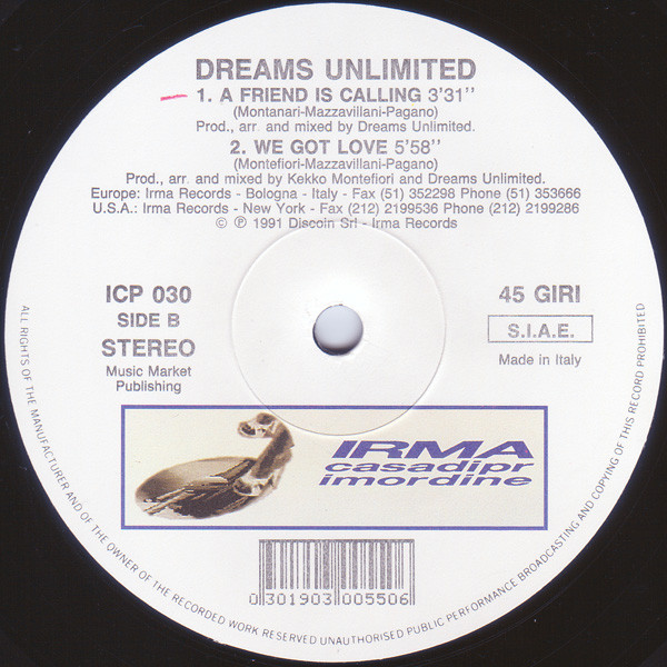 Dreams Unlimited - Cool Beat - Used Vinyl Record 12" image 4
