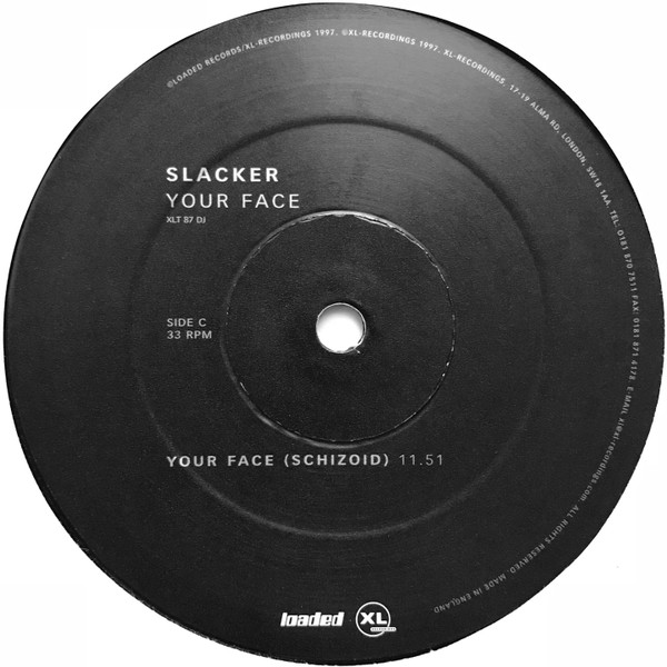 Slacker - Your Face / The Way We Are - Used Vinyl Record 12" image 4