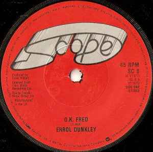 Errol Dunkley - O.K. Fred - Used Vinyl Record 7" image 1