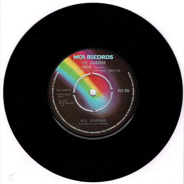 Neil Diamond - Live Diamonds - Used Vinyl Record 7" image 4