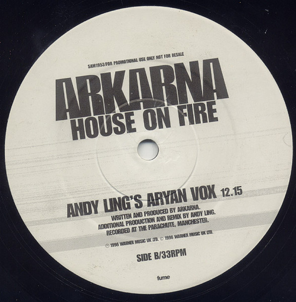 Arkarna - House On Fire - Used Vinyl Record 12" image 2