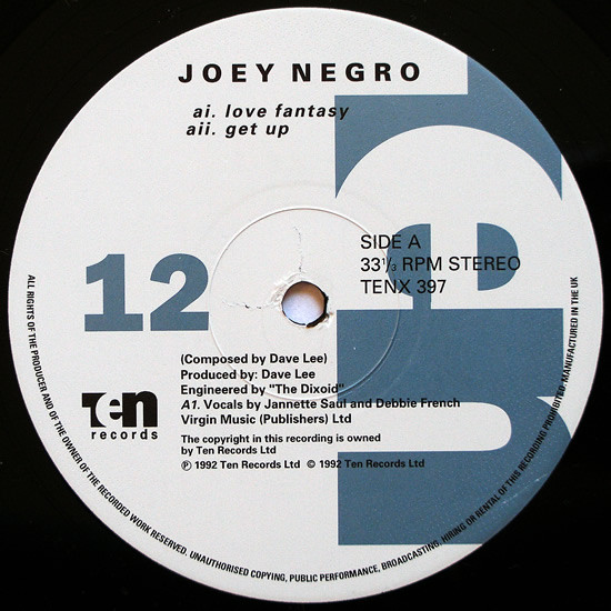 Joey Negro - Enter Your Fantasy EP - Used Vinyl Record 12" image 3
