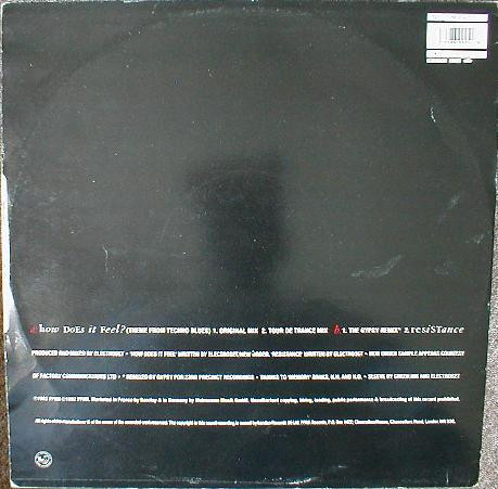 Electroset - How Does It Feel? - Used Vinyl Record 12" image 2