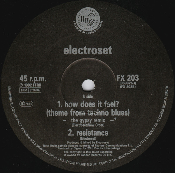 Electroset - How Does It Feel? - Used Vinyl Record 12" image 4