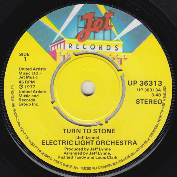 Electric Light Orche - Turn To Stone - Used Vinyl Record 7" image 3