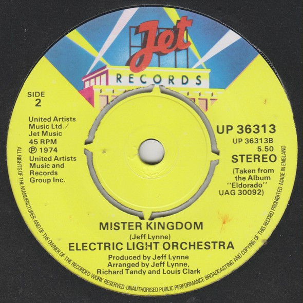 Electric Light Orche - Turn To Stone - Used Vinyl Record 7" image 4