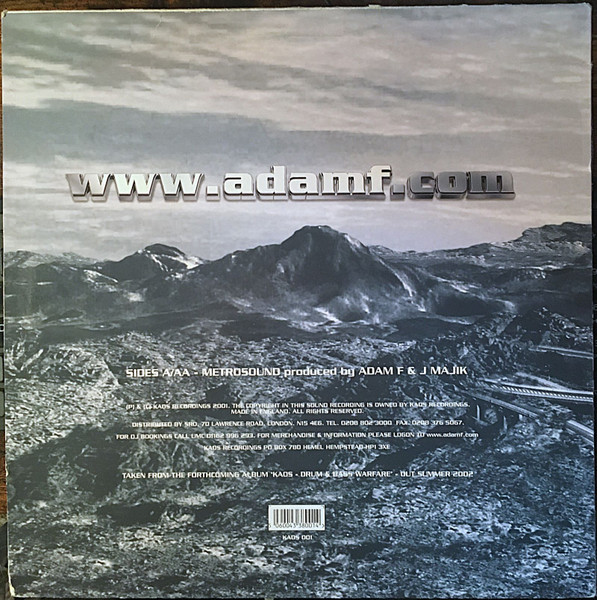 Adam F - Metrosound - Used Vinyl Record 12" image 2