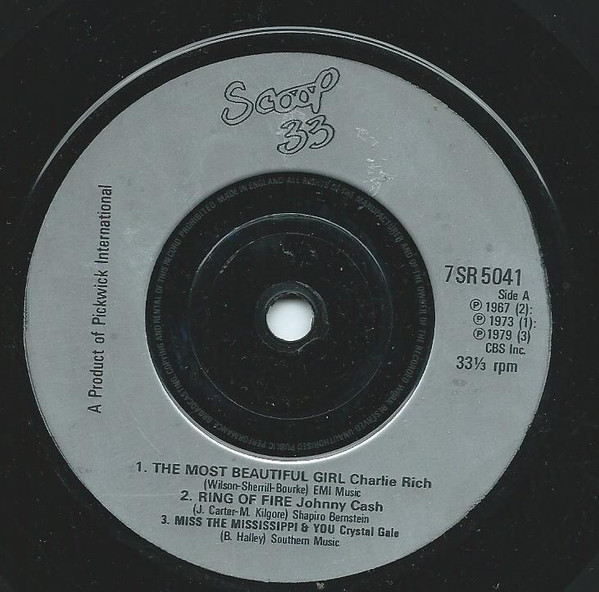 Various - Six Great Country Hits - Used Vinyl Record 7" image 2