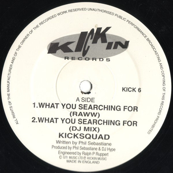 Kicksquad - What You Searching For - Used Vinyl Record 12" image 3