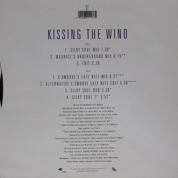 Nia Peeples - Kissing The Wind - Used Vinyl Record 12" image 2