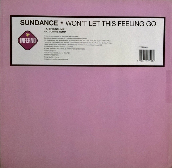 Sundance - Won't Let This Feeling Go - Vinyl Record 12" image 2