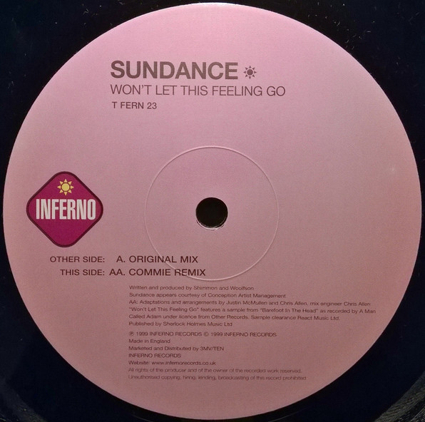 Sundance - Won't Let This Feeling Go - Vinyl Record 12" image 4
